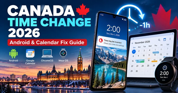 Canada Time Change 2026: Fix Android and Google Calendar Errors