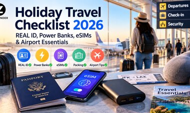 Holiday Travel Checklist 2026: REAL ID, Power Banks, eSIMs & Airport Essentials