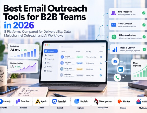 Best Email Outreach Tools for B2B Teams in 2026: 8 Platforms Compared