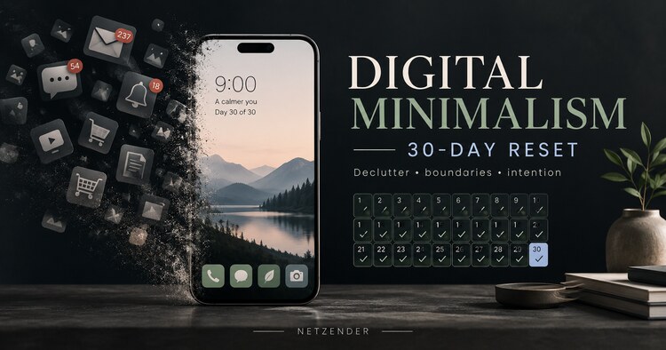 Digital Minimalism in Practice: A 30-Day Reset That Keeps the Useful Tech