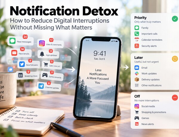 Notification Detox: How to Reduce Digital Interruptions Without Missing What Matters