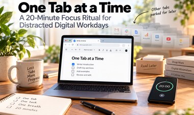 One Tab at a Time: A 20-Minute Focus Ritual for Distracted Digital Workdays