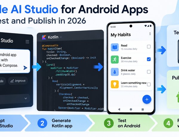 Google AI Studio for Android Apps: Build, Test and Publish in 2026