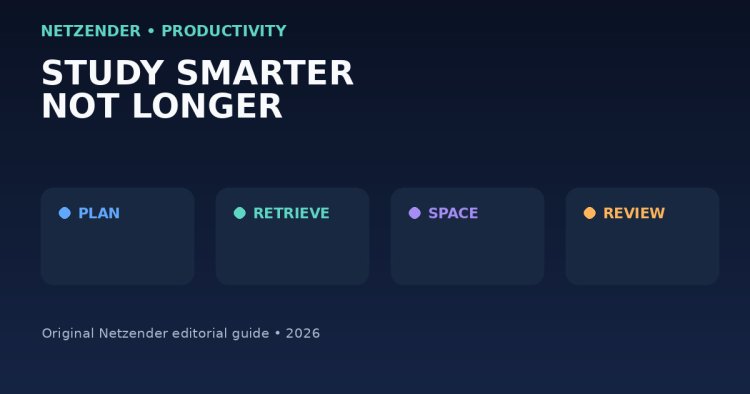 Student Productivity: A Practical Study System That Beats Cramming
