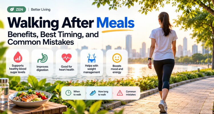 Walking After Meals: Benefits, Best Timing, and Common Mistakes